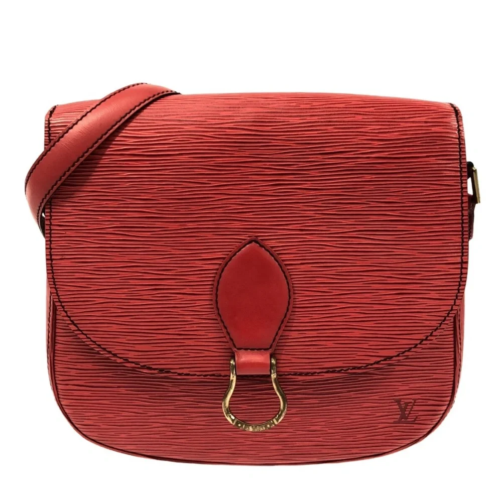 Authentic Louis Vuitton Red Epi Saint Cloud MM vintage crossbody bag